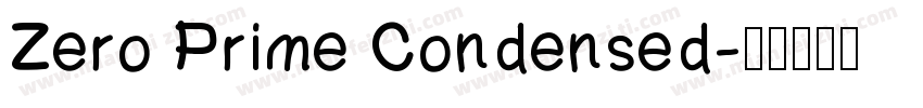 Zero Prime Condensed字体转换